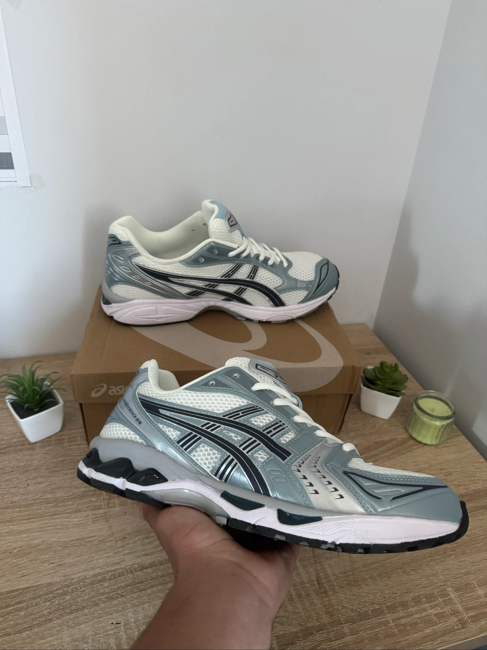 Asics kayano 14 - T45 (285mm) - bleu/blanc 